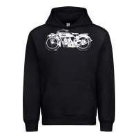 Black indian scout motorcycle Urban Hoodie - linhVisuals