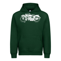 Forest Green indian scout motorcycle Urban Hoodie - linhVisuals