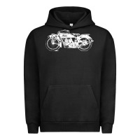 Pigment Black indian scout motorcycle Urban Hoodie - linhVisuals