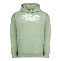 Pigment Oil Green indian scout motorcycle Urban Hoodie - linhVisuals