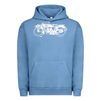 Pigment Pebble Blue indian scout motorcycle Urban Hoodie - linhVisuals