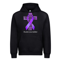 Black pancreatic cancer t shirtfaith hope love pancreatic cancer warrior t s Urban Hoodie - linhVisuals