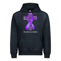 Navy pancreatic cancer t shirtfaith hope love pancreatic cancer warrior t s Urban Hoodie - linhVisuals