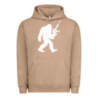 Pigment Burro bigfoot with rifle sasquatch 2nd amendment gun t shirt Urban Hoodie - linhVisuals
