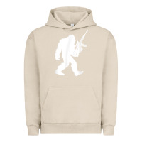 Pigment French Oak bigfoot with rifle sasquatch 2nd amendment gun t shirt Urban Hoodie - linhVisuals