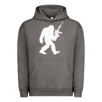 Pigment Tornado bigfoot with rifle sasquatch 2nd amendment gun t shirt Urban Hoodie - linhVisuals