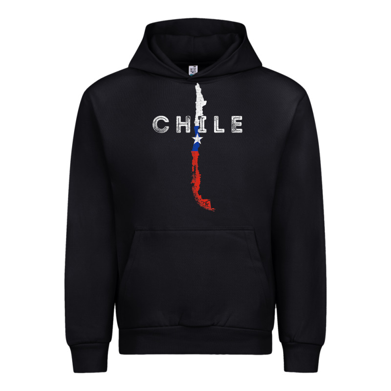 Chilean Map And Flag   Distressed Chile Souvenir T Shirt Urban Hoodie by linhVisuals | Teevron