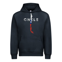 Navy chilean map and flag   distressed chile souvenir t shirt Urban Hoodie - linhVisuals