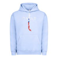 Pigment Grape Ice chilean map and flag   distressed chile souvenir t shirt Urban Hoodie - linhVisuals