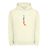 Pigment Pistachio chilean map and flag   distressed chile souvenir t shirt Urban Hoodie - linhVisuals