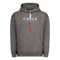 Pigment Tornado chilean map and flag   distressed chile souvenir t shirt Urban Hoodie - linhVisuals