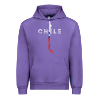 Tulip chilean map and flag   distressed chile souvenir t shirt Urban Hoodie - linhVisuals
