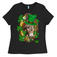Black St. Patrick's day Donkey Ladies Tee - CowGirlArtShop