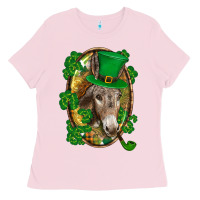 Bubblegum Pink St. Patrick's day Donkey Ladies Tee - CowGirlArtShop