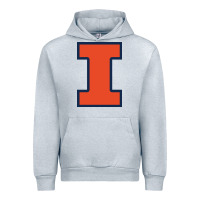 Heather Grey illinois Urban Hoodie - linhVisuals