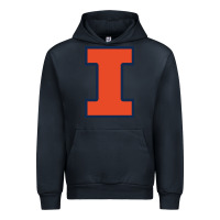 Navy illinois Urban Hoodie - linhVisuals