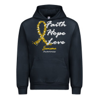 Sarcoma Awareness T  Shirt Sarcoma Awareness Faith Hope Love   In This Urban Hoodie | Teevron