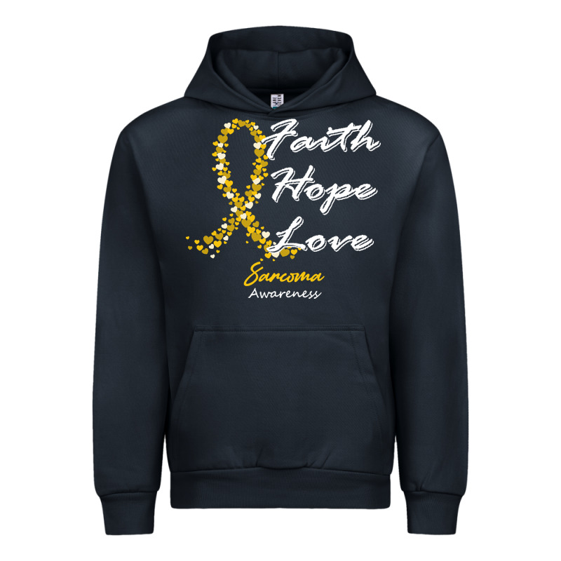 Sarcoma Awareness T  Shirt Sarcoma Awareness Faith Hope Love   In This Urban Hoodie by linhVisuals | Teevron