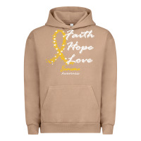 Pigment Burro sarcoma awareness t  shirt sarcoma awareness faith hope love   in this Urban Hoodie - linhVisuals