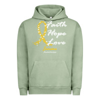 Pigment Oil Green sarcoma awareness t  shirt sarcoma awareness faith hope love   in this Urban Hoodie - linhVisuals