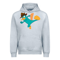Heather Grey perry the platypus Urban Hoodie - linhVisuals