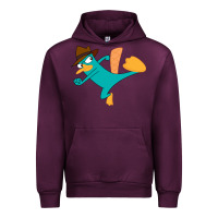 Mauve Wine perry the platypus Urban Hoodie - linhVisuals