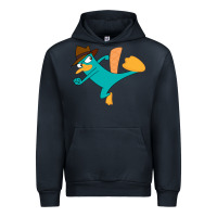 Navy perry the platypus Urban Hoodie - linhVisuals
