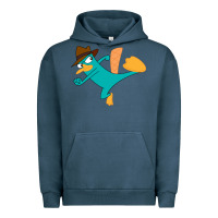 Pigment Midnight Navy perry the platypus Urban Hoodie - linhVisuals