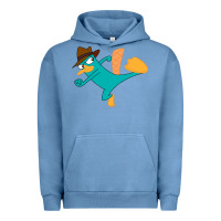 Pigment Pebble Blue perry the platypus Urban Hoodie - linhVisuals