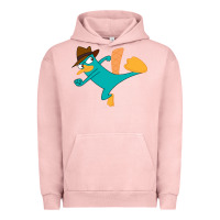 Pigment Salmon perry the platypus Urban Hoodie - linhVisuals