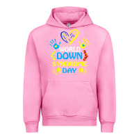Fuchsia Pink world down syndrome day t shirt support and awareness 3.21 t shirt Urban Hoodie - linhVisuals