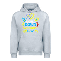 Heather Grey world down syndrome day t shirt support and awareness 3.21 t shirt Urban Hoodie - linhVisuals