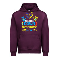 Mauve Wine world down syndrome day t shirt support and awareness 3.21 t shirt Urban Hoodie - linhVisuals