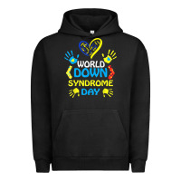 Pigment Black world down syndrome day t shirt support and awareness 3.21 t shirt Urban Hoodie - linhVisuals