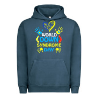 Pigment Midnight Navy world down syndrome day t shirt support and awareness 3.21 t shirt Urban Hoodie - linhVisuals