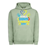 Pigment Oil Green world down syndrome day t shirt support and awareness 3.21 t shirt Urban Hoodie - linhVisuals