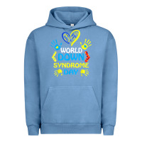 Pigment Pebble Blue world down syndrome day t shirt support and awareness 3.21 t shirt Urban Hoodie - linhVisuals