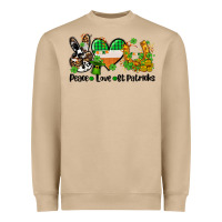 Mushroom peace love st patricks Heavyweight Sweatshirt - AdoDesignShop