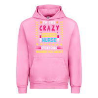 Fuchsia Pink oncology nurse t  shirt i'm the crazy oncology nurse t  shirt Urban Hoodie - linhVisuals