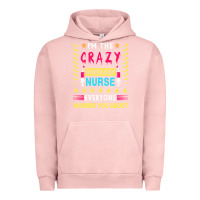 Pigment Salmon oncology nurse t  shirt i'm the crazy oncology nurse t  shirt Urban Hoodie - linhVisuals