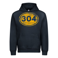 Navy 304 west virginia home t shirt Urban Hoodie - linhVisuals
