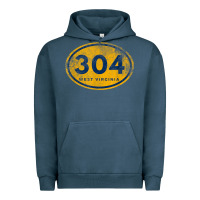 Pigment Midnight Navy 304 west virginia home t shirt Urban Hoodie - linhVisuals