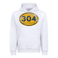 White 304 west virginia home t shirt Urban Hoodie - linhVisuals