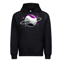 Black asexual outer space planet ace pride t shirt Urban Hoodie - linhVisuals