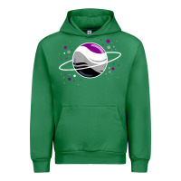 Emerald asexual outer space planet ace pride t shirt Urban Hoodie - linhVisuals