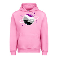 Fuchsia Pink asexual outer space planet ace pride t shirt Urban Hoodie - linhVisuals