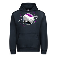 Navy asexual outer space planet ace pride t shirt Urban Hoodie - linhVisuals