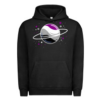 Pigment Black asexual outer space planet ace pride t shirt Urban Hoodie - linhVisuals