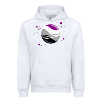 White asexual outer space planet ace pride t shirt Urban Hoodie - linhVisuals