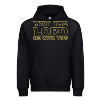 Black may the lord be with you by jesus surfed apparel co premium t shirt Urban Hoodie - linhVisuals